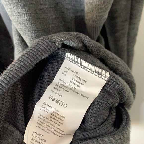 Prana gray zip up hooded sweatshirt XL - Picture 6 of 6